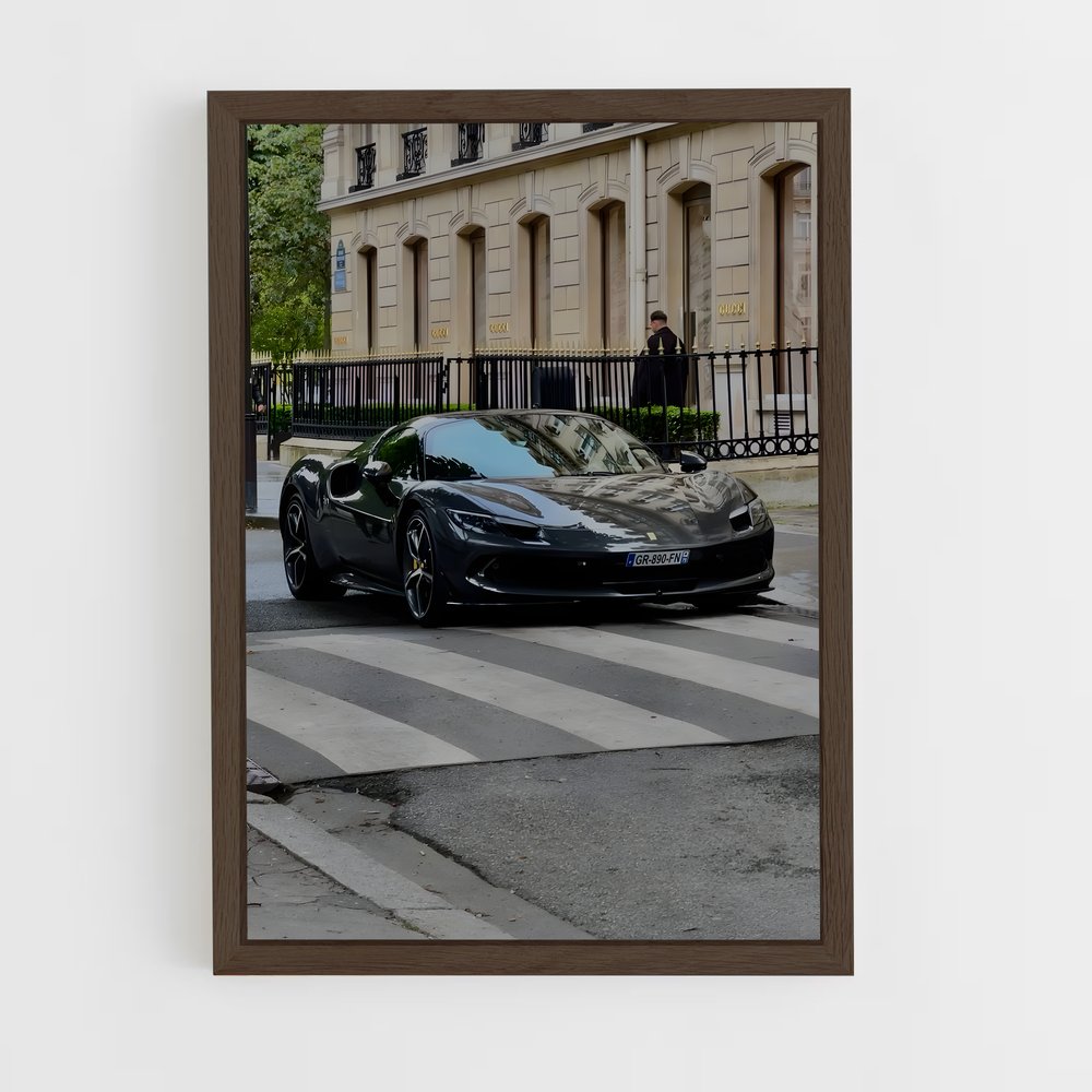 Poster Gtb Noire – affiche Ferrari (vue 5)